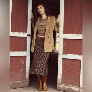 Doen elowen skirt in Cornwall plaid size S